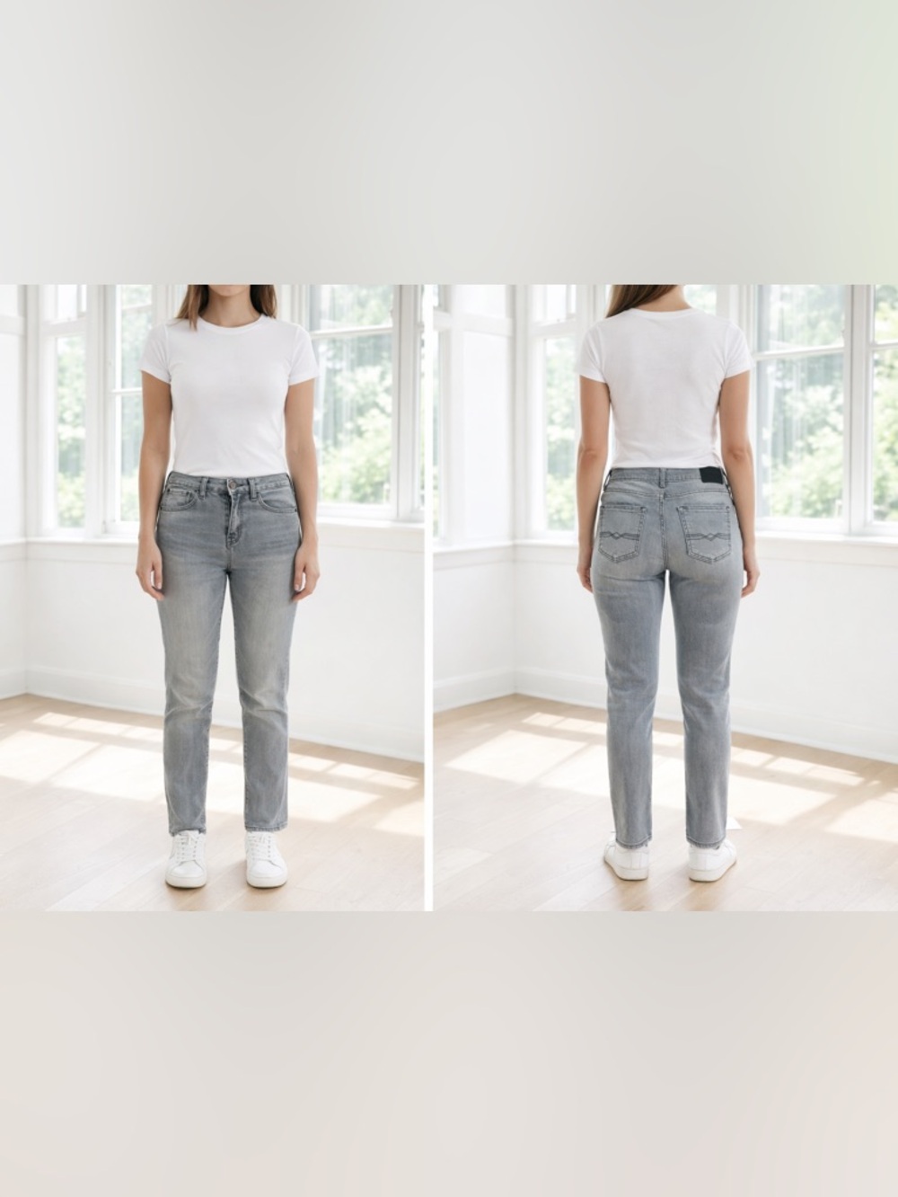 Levi's Straight Leg Jeans in Light Gray Wash Size 32 GUC
